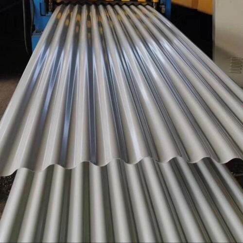 厂房墙面铝板铝合金波纹板35-130-780银灰色氟碳漆铝镁锰波纹板 - 图0