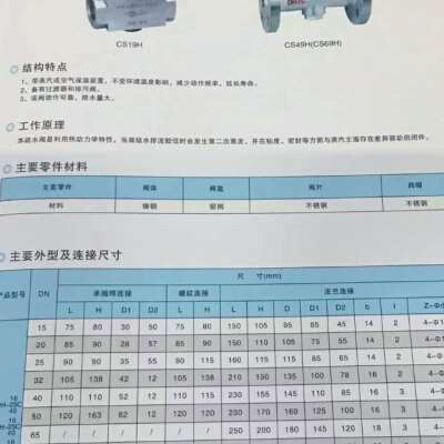 304不锈钢圆盘式法m兰疏水阀CS49H16CW铸钢蒸汽法兰疏水阀DN50 - 图1