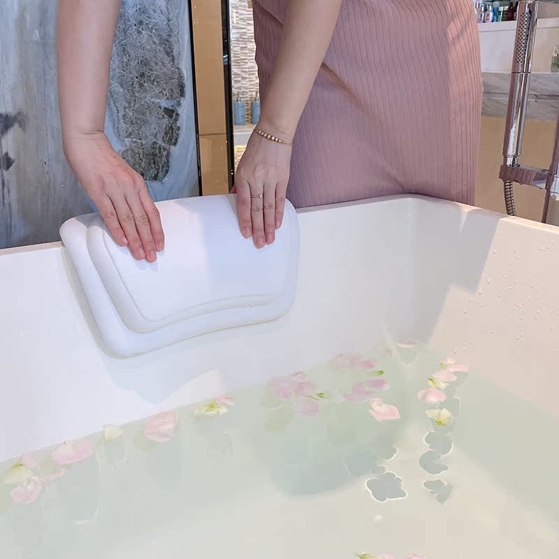 浴缸枕头家用浴室防滑垫泡澡靠垫靠枕背垫泡澡头枕洗澡头靠枕浴枕-图1