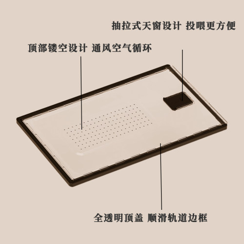 乌龟缸鱼缸仓鼠笼溪流缸配件大全盖子过滤器晒台捞网底沙晒灯造景 - 图0