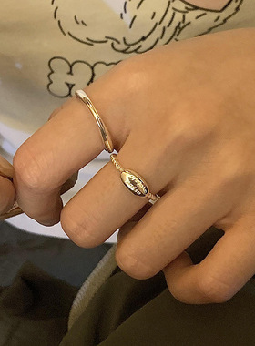 Yooper纯银开口可调节简约戒指