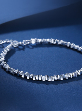 Yooper正品纯银碎银几两手链