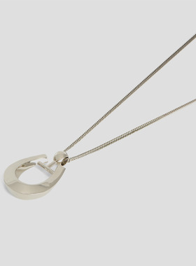 马蹄形吊坠黄铜项链JILSANDER