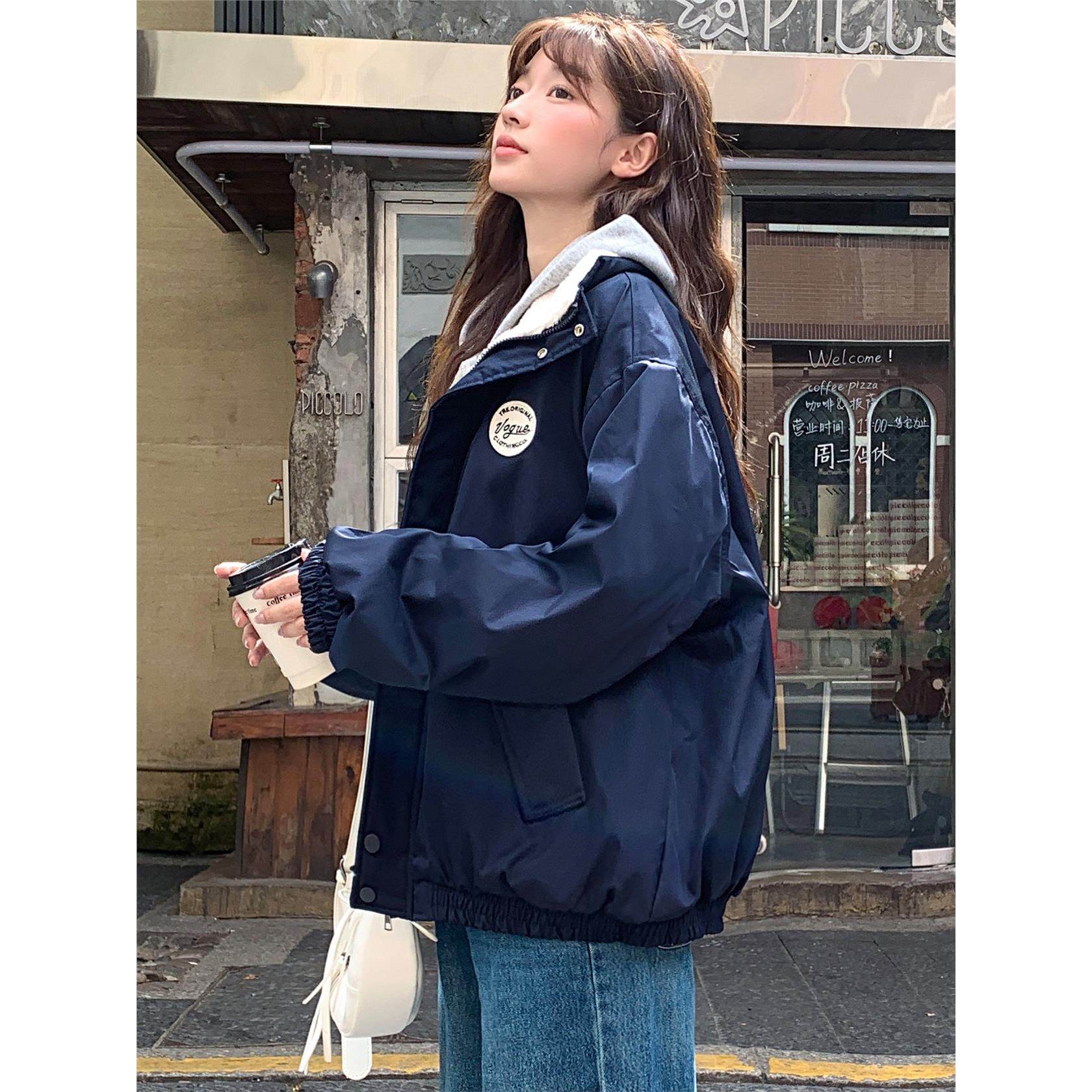 2025年新款冬季棉衣棉服女小个子学生羊羔毛超好看夹棉厚棉袄外套,淘宝优惠券,粉丝福利购,淘宝优惠卷