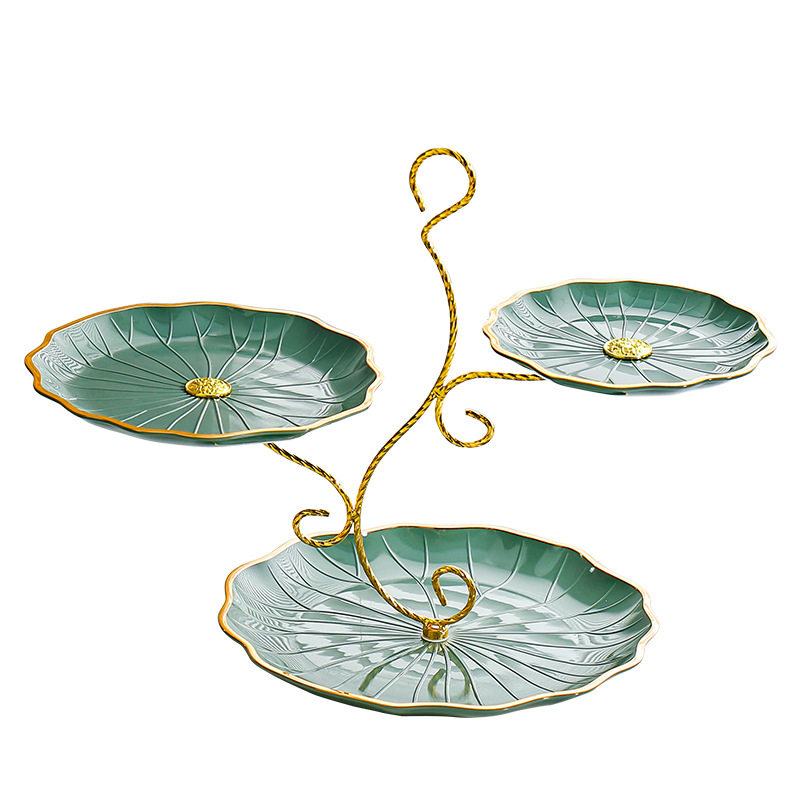 轻奢多层塑料水果盘客厅茶几家用装饰品前台高档甜品台点心糖果盘,淘宝优惠券,粉丝福利购,淘宝优惠卷