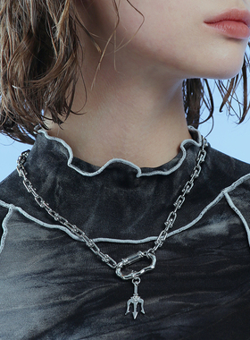 【破浪擎天 】三叉戟款男生项链性高级感男生轻奢送男朋友礼物