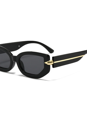 2025欧美风男士新款太阳镜方框前卫墨镜朋克嘻哈小框猫眼太阳镜女