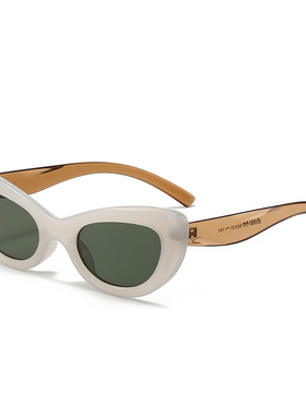 2024新款搞怪装扮眼镜男墨镜女高级感显脸小个性网红猫眼太阳眼镜