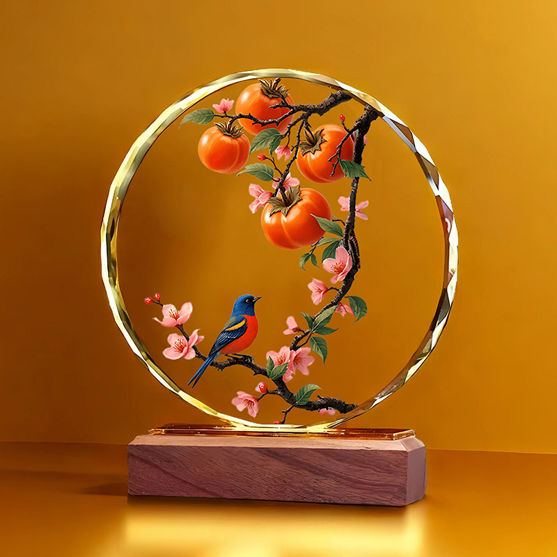 喜上眉梢喜鹊水晶摆件家居饰品乔迁新居开业入宅乔迁酒柜新房礼物,淘宝优惠券,粉丝福利购,淘宝优惠卷