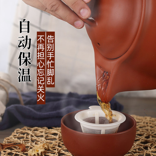 中药电煎壶熬中药砂锅无釉全自动中药壶药罐熬药家用煎药壶文武火 - 图3