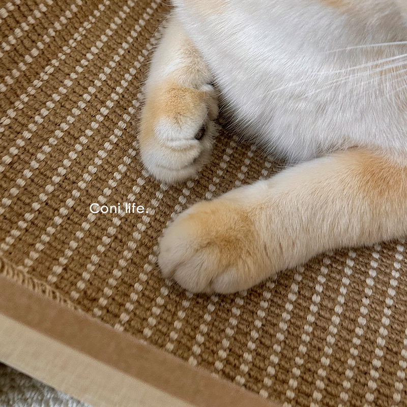 Coni life剑麻猫抓板猫咪窝沙发一体躺椅耐磨不掉屑四季通用猫垫 - 图2