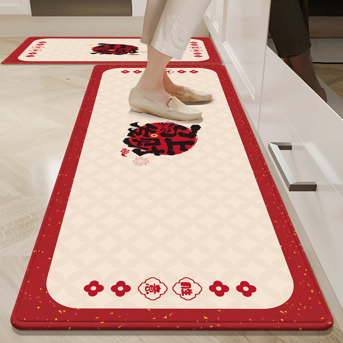 厨房地垫吸水吸油耐脏垫防滑专用脚垫可擦洗地毯垫子2026新款家用,淘宝优惠券,粉丝福利购,淘宝优惠卷