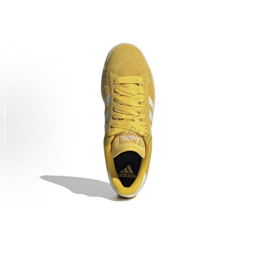 adidas Grand Court Base 00s 舒适薄底 低帮 板鞋 男女同款 黄白 - 图2