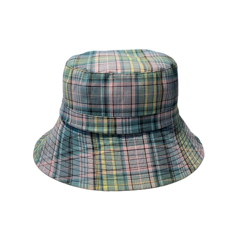 明星刘亦菲同款春夏小清新条纹盆帽女百搭显脸小素颜遮阳防晒帽子