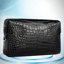 Light extravagant fashion avocado leather handbag with bag mens genuine leather code hand bag large capacity armband packet letter enveloping square