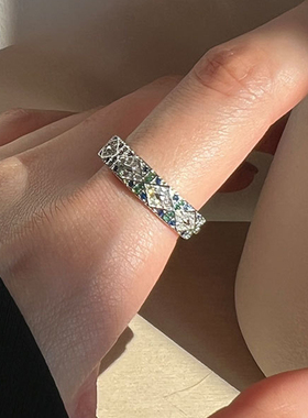 女S925纯银天使之眼戒指