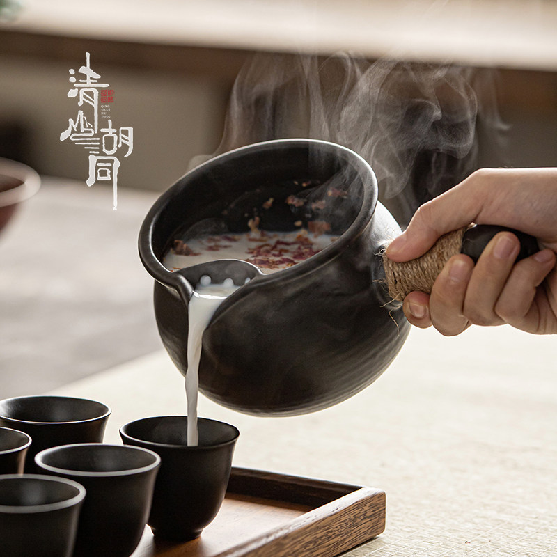 围炉煮茶家用室内煮奶茶罐罐茶煮茶器烤茶陶瓷茶壶耐高温可干烧,淘宝优惠券,粉丝福利购,淘宝优惠卷