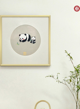 四川非遗 熊猫相框摆件挂件成都特色文旅纪念伴手礼