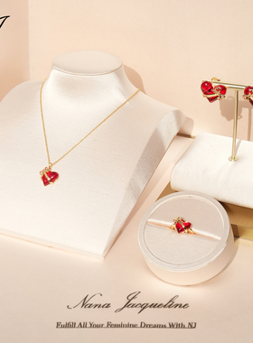 NJJewelry爱心吊坠项链