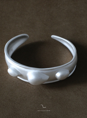 【冬季新款】宽边水滴纯银手镯