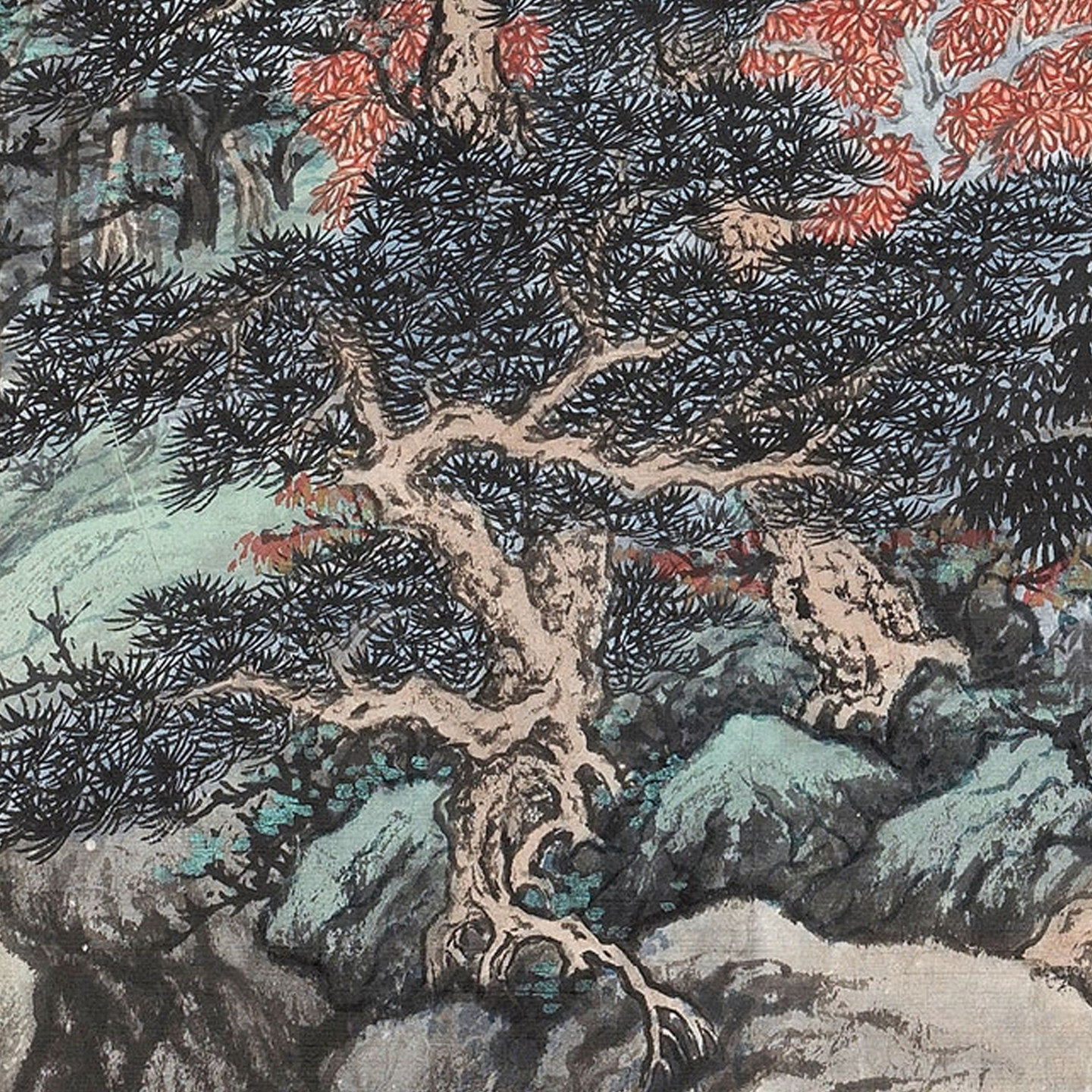 吴湖帆山水画集近代山水人物画国画原作微喷临摹画稿仿古装饰画,淘宝优惠券,粉丝福利购,淘宝优惠卷
