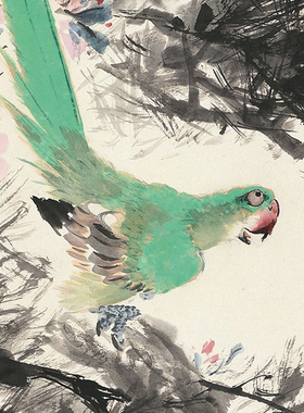 王雪涛花鸟画册近代花鸟画国画原作微喷临摹画稿仿古装饰画