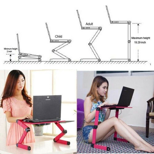 Laptop Stand able Lap Desk ray Portable Adjustable for Bed - 图2