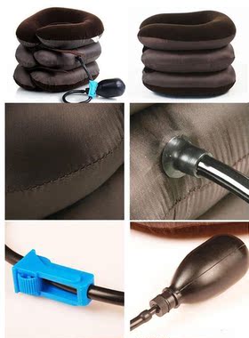 Expandable Pain-Relief Neck Pillow Collar Cervical Traction