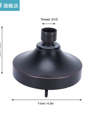 11X9cm G1/2Inch Top Shower Head High Pressure Water Saving V