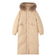 Champsong large-wool neck buckle mid-length down cotton jacket
