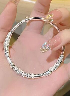 繁花似锦蝴蝶手镯女新中式复古镯子年轻款手链送女友生日礼物