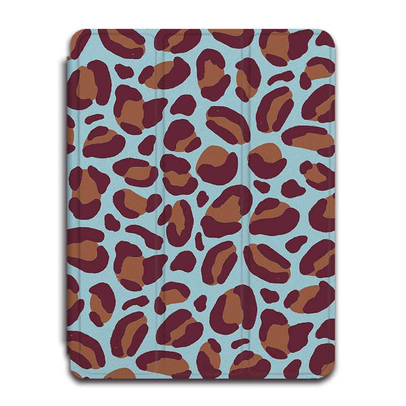 适用苹果ipadpro豹纹air7简约2025新款mini6第10代11寸2023版12.9三折式个性3带笔槽5平板创意4小众保护套壳 - 图0