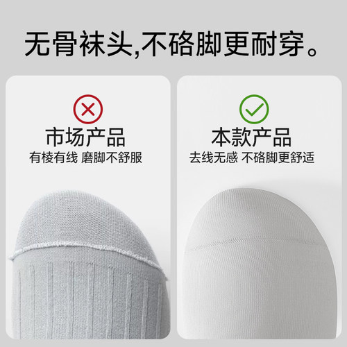 猫人莫代尔袜子男士夏季薄款桑蚕丝透气袜抗菌防臭商务中筒袜男款 - 图3