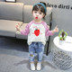 Girls' pure cotton long-sleeved T-shirt new spring and autumn base shirt