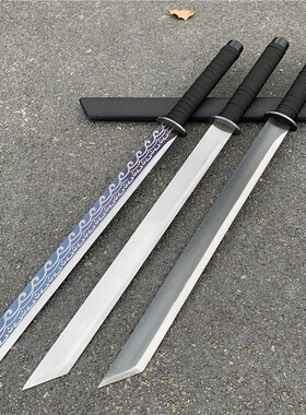 一体锰钢绣春刀武器真开山武术刀唐横刀车载户外防身合法未开刃