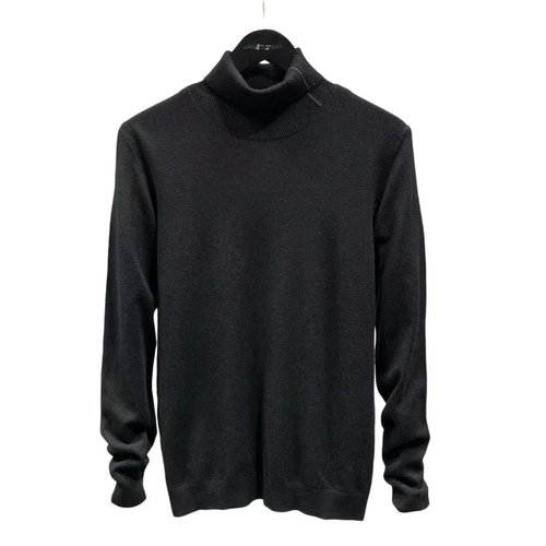 【H家】 难得高领！绵羊毛！高级灰！手感超棒！品牌正品男厚毛衣 - 图3