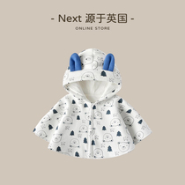 UK NEXT Baby winter thickened cloak male baby windproof cloak newborn cute jacket Fashion shawl