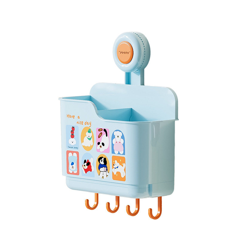 Kitchen suction cup wall-mounted drain and mildew-proof chopstick holder