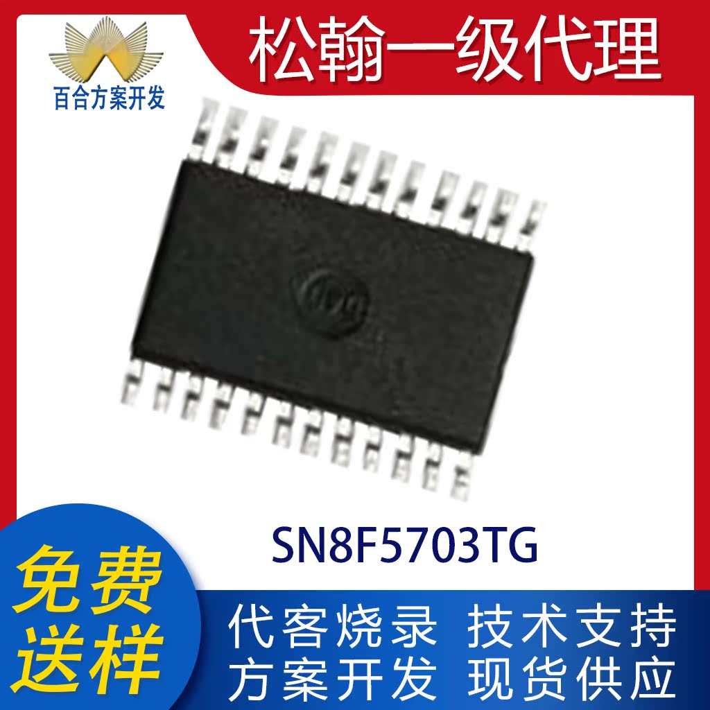 SN8F5703TG松翰贴片TSSOP24单片机小家电专用MCU芯片IC代烧录程序-图0