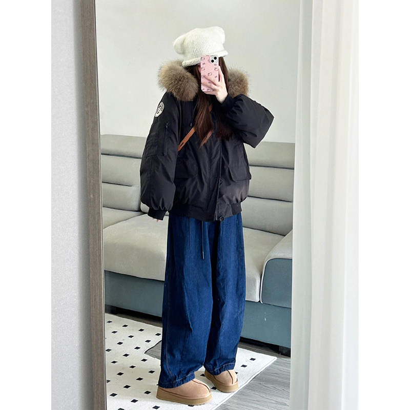 胖mm大码女装黑色工装派克服棉服女冬季新款宽松加厚保暖棉衣外套,淘宝优惠券,粉丝福利购,淘宝优惠卷