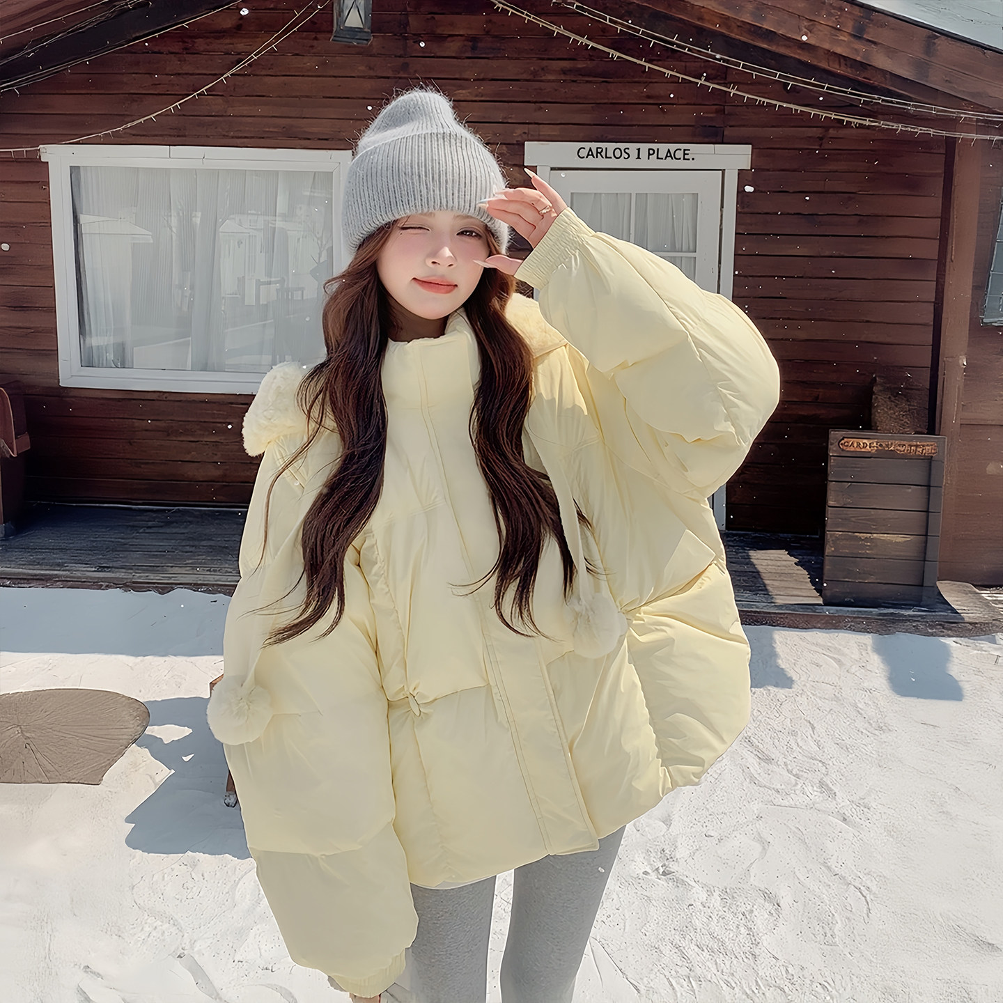 300斤大码女装奶呼呼减龄黄色棉服女胖mm超好看加厚连帽夹棉外套,淘宝优惠券,粉丝福利购,淘宝优惠卷