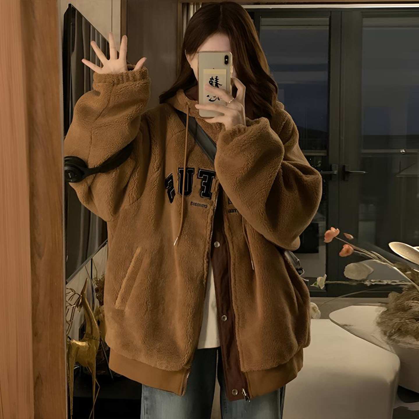 300斤大码女装新款羊羔毛棉衣女胖mm宽松百搭保暖加厚设计感外套,淘宝优惠券,粉丝福利购,淘宝优惠卷