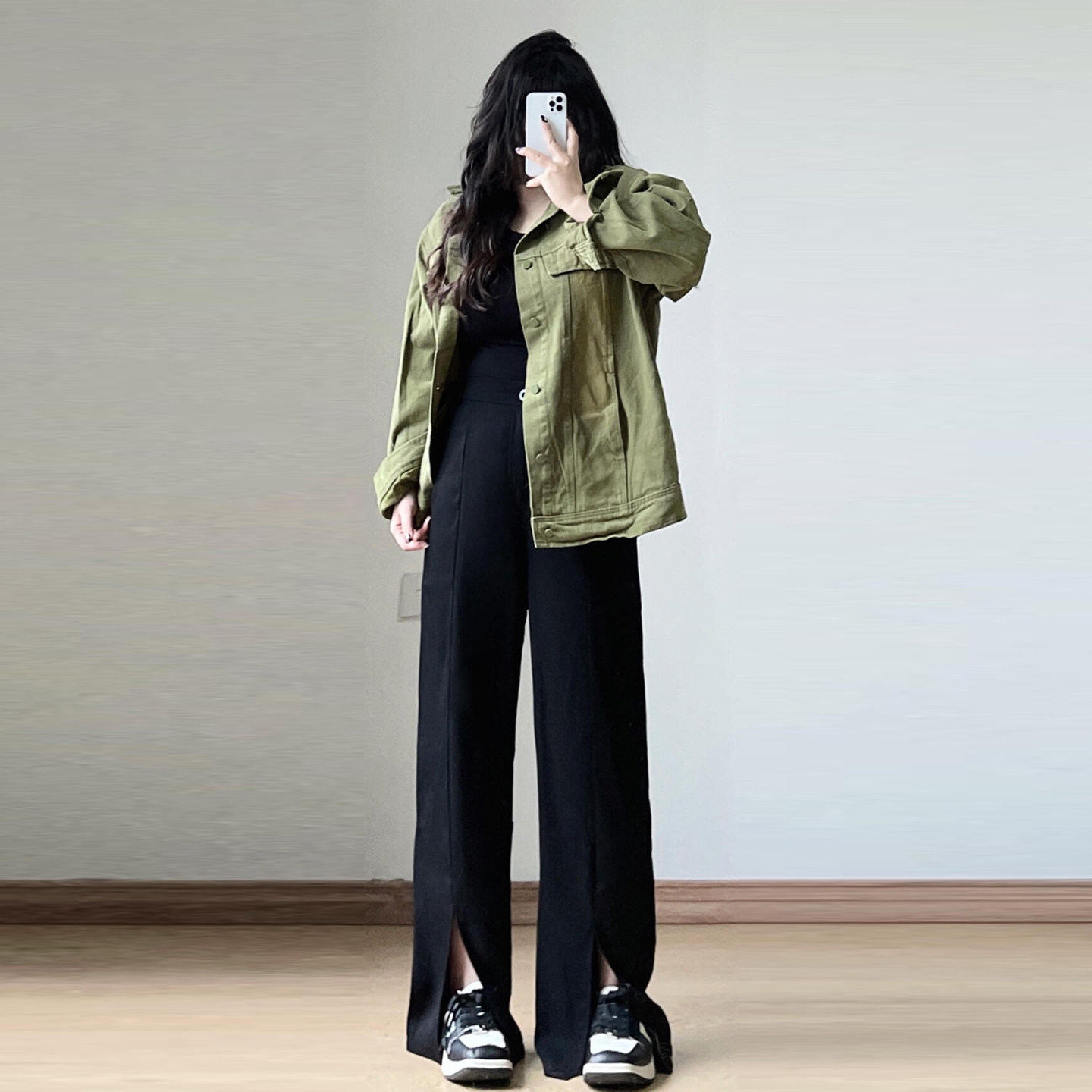 大码胖mm黑色高腰显瘦西装裤女2026新款开叉设计辣妹风微喇休闲裤,淘宝优惠券,粉丝福利购,淘宝优惠卷