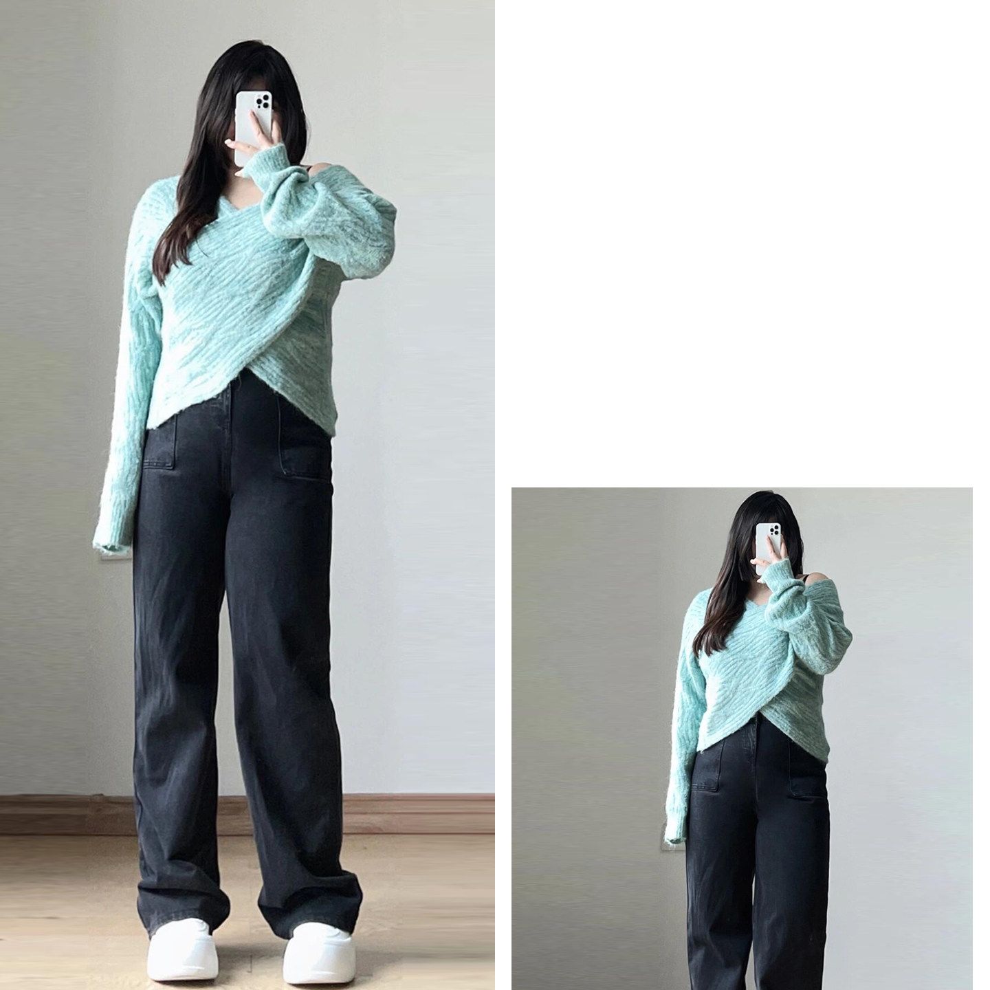 300斤大码女装黑灰色高腰直筒牛仔裤女胖mm梨型身材显瘦阔腿裤子,淘宝优惠券,粉丝福利购,淘宝优惠卷