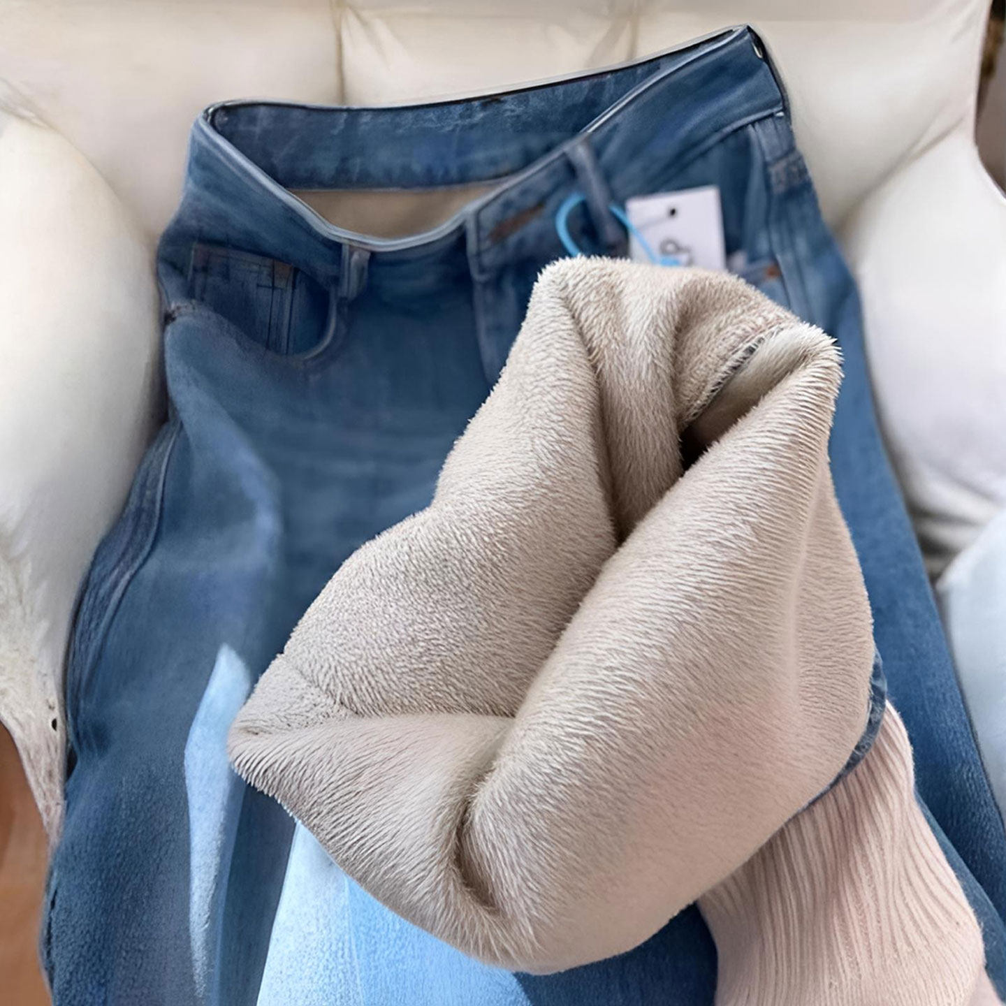 胖mm大码女装韩版宽松直筒牛仔裤女小个子高腰显瘦加绒加厚长裤子,淘宝优惠券,粉丝福利购,淘宝优惠卷