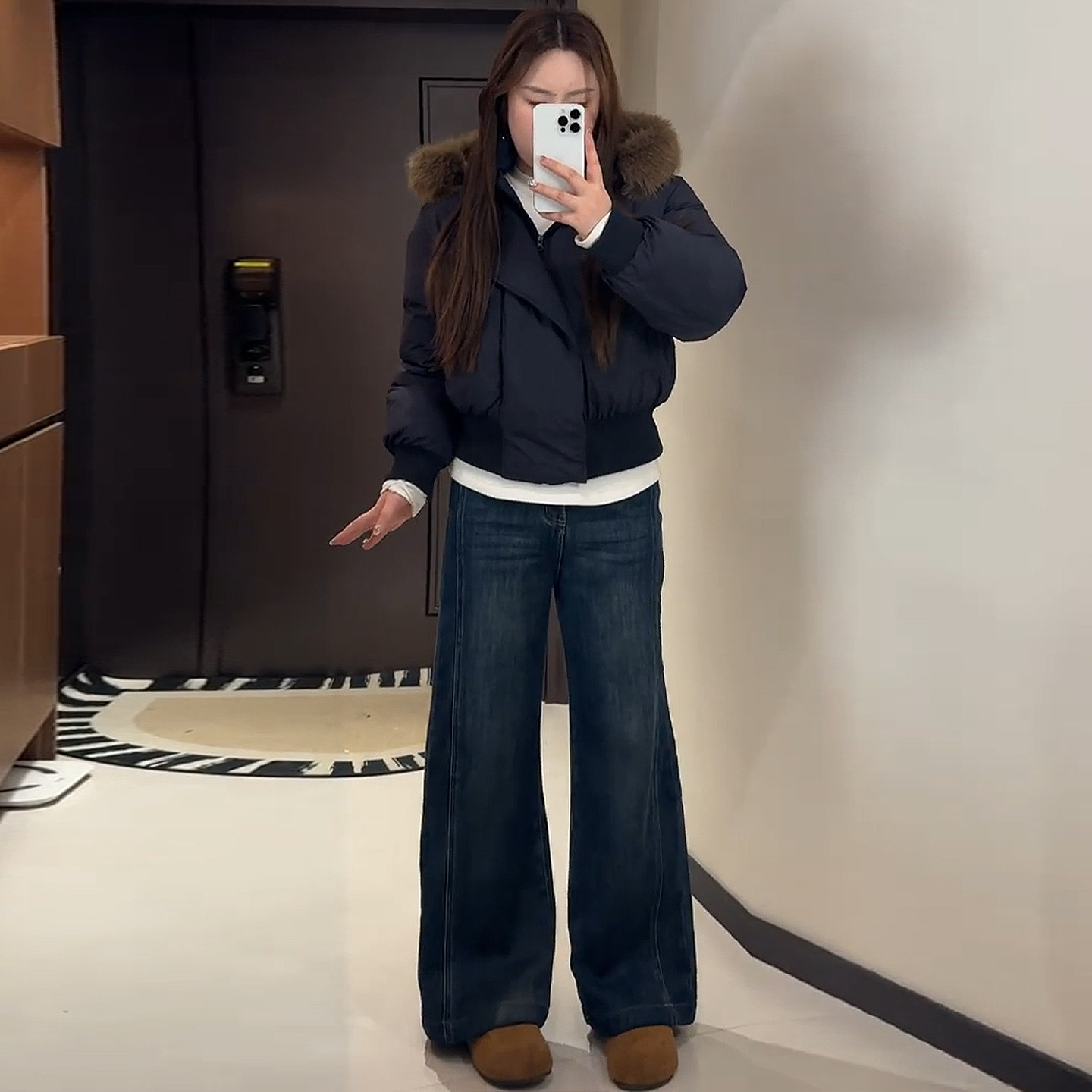 胖mm大码女装韩版宽松牛仔裤女高街显瘦辣妹风小个子弹力阔腿裤子,淘宝优惠券,粉丝福利购,淘宝优惠卷