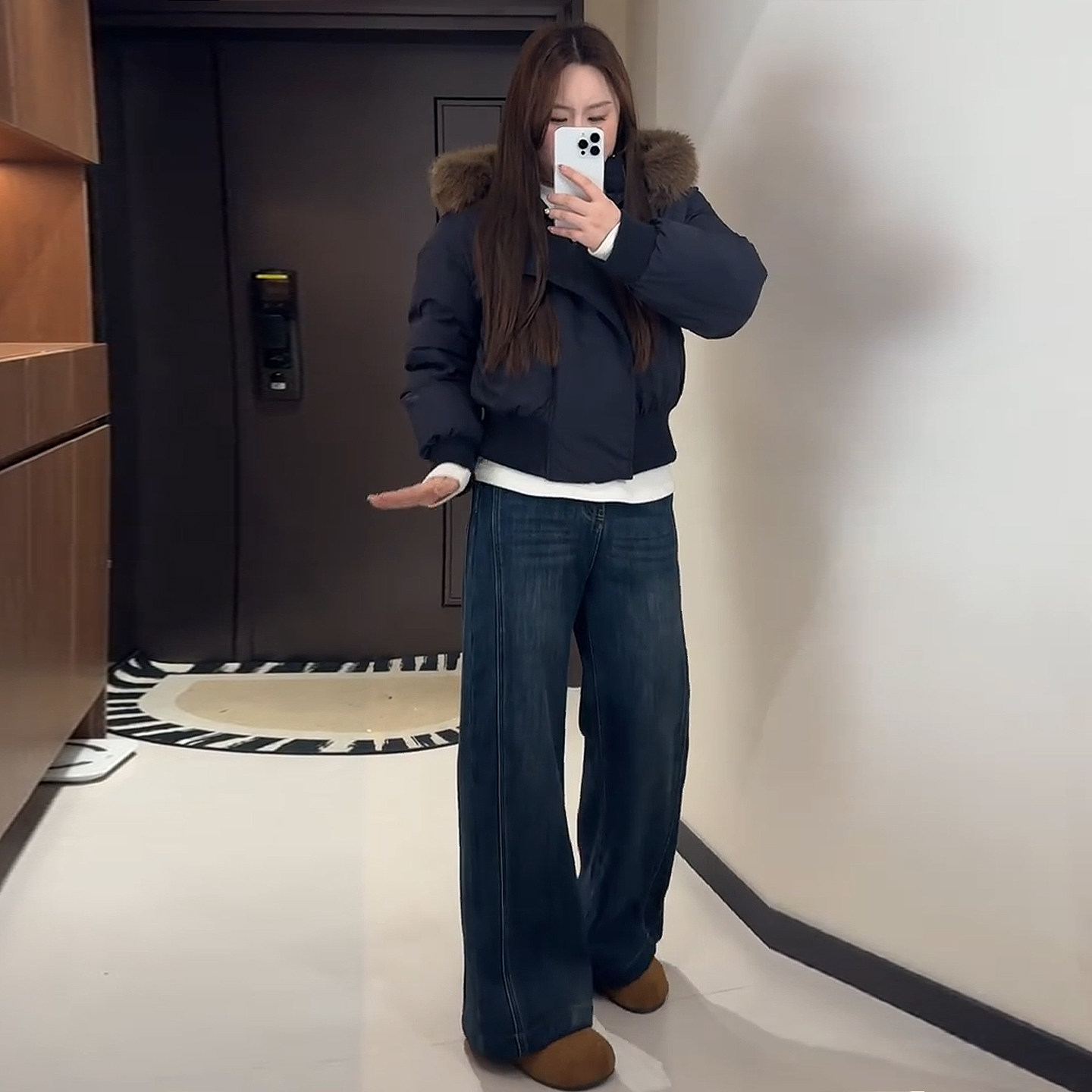 胖mm大码女装韩版宽松牛仔裤女高街显瘦辣妹风小个子弹力阔腿裤子,淘宝优惠券,粉丝福利购,淘宝优惠卷