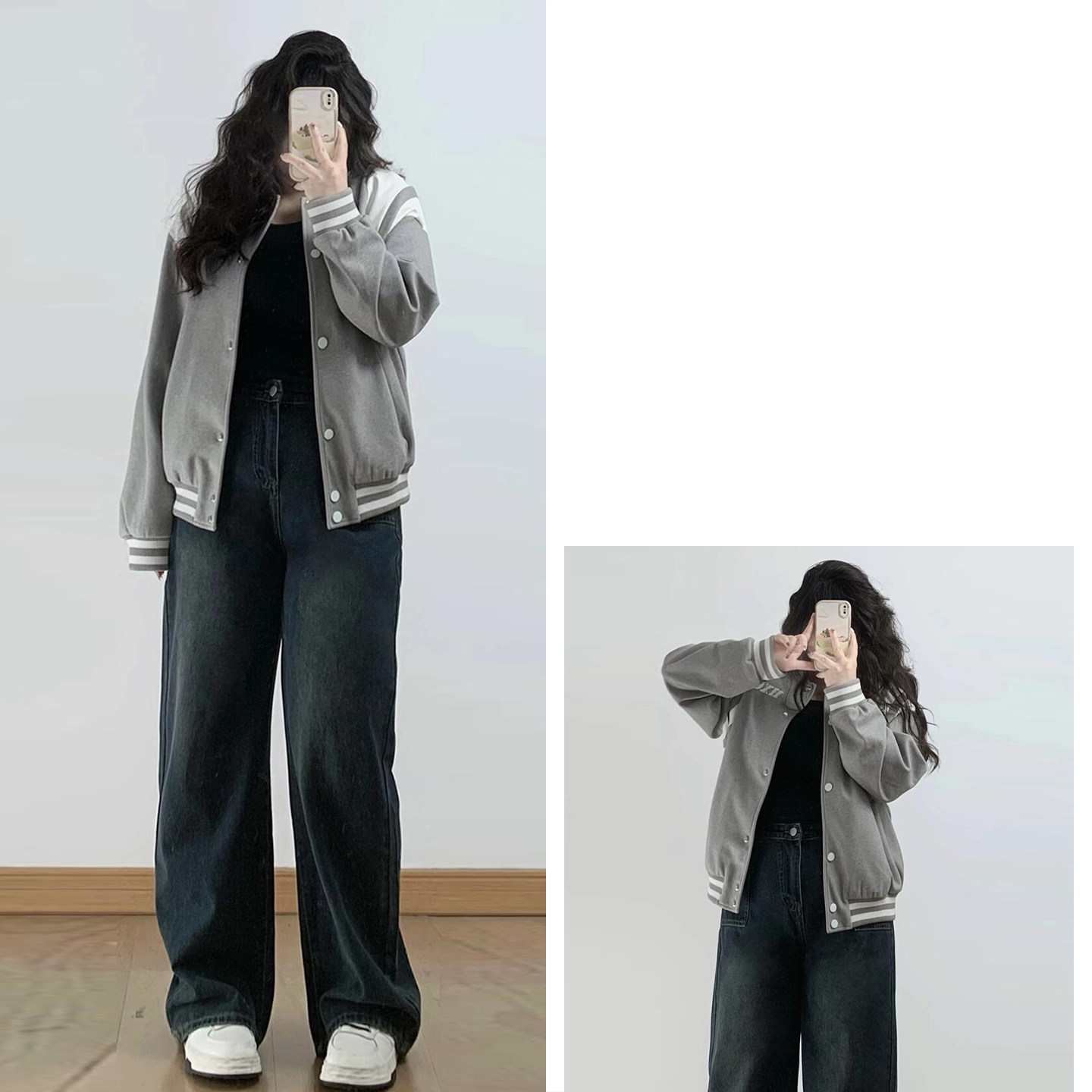 300斤胖mm大码学生显瘦牛仔裤女高腰直筒美式慵懒松弛感阔腿裤子,淘宝优惠券,粉丝福利购,淘宝优惠卷