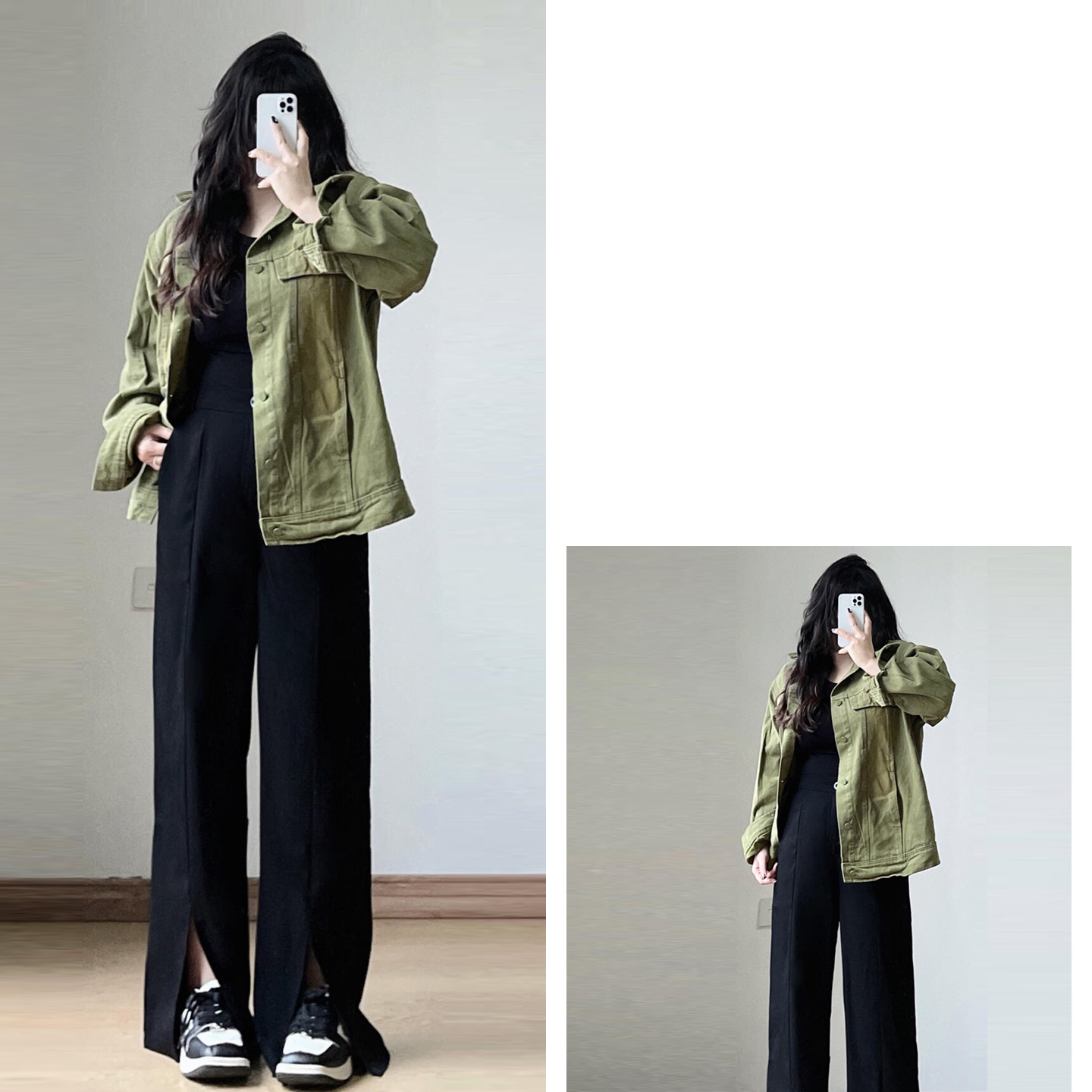 大码胖mm黑色高腰显瘦西装裤女2026新款开叉设计辣妹风微喇休闲裤,淘宝优惠券,粉丝福利购,淘宝优惠卷