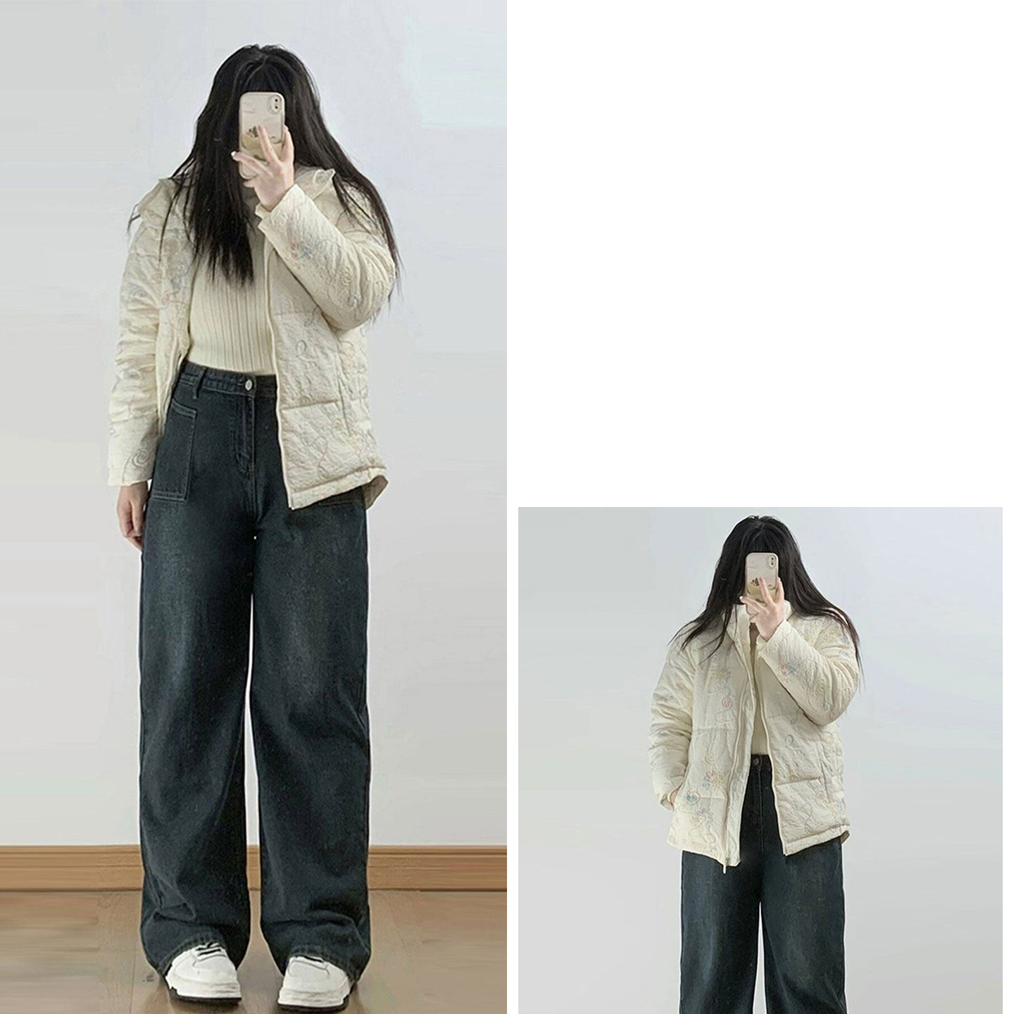 特大码女装胖mm蓝色显瘦加厚牛仔裤女小个子宽松休闲加绒阔腿裤子,淘宝优惠券,粉丝福利购,淘宝优惠卷